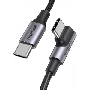 Ugreen US334 USB-C / USB-C 90º 480Mb/s 2m angled cable - black (universal)