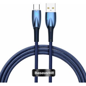 Baseus Glimmer Series fast charging cable USB-A - USB-C 100W 480Mbps 1m blue (universal)