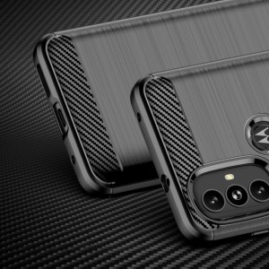 Hurtel Carbon Case Flexible case cover Motorola Moto G Power 2022 black (universal)