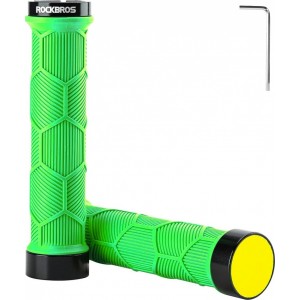 Rockbros 40720007005 bicycle grips with reflector - green (universal)