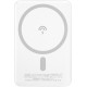 Dudao wireless powerbank MagSafe 10W (5W Magsafe) 5000mAh + metal adapter ring for magnetic charging white (K14S) (universal)