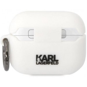 Karl Lagerfeld KLAPRUNCHH AirPods Pro cover white/white Silicone Choupette Head 3D (universal)