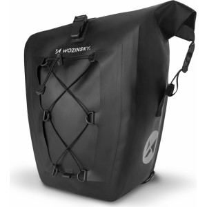 Wozinsky waterproof bicycle bag trunk pannier 25l black (WBB24BK) (universal)