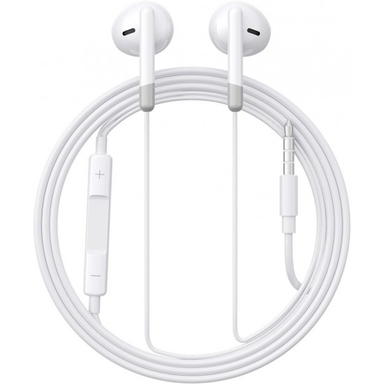 Joyroom In-ear wired mini jack headphones with remote control Joyroom JR-EW01 - white (universal)