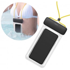 Baseus universal waterproof cover phone case (max 7.2'') for the pool by the water IPX8 yellow (ACFSD-DGY) (universal)