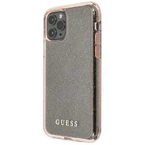 Guess GUHCN65PCGLPI iPhone 11 Pro Max pink/pink hard case Glitter (universal)