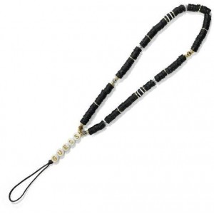 Guess pendant GUSTPEARK Phone Strap black/black Heishi Beads (universal)