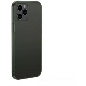 Baseus Frosted Glass Case Rigid case with flexible frame iPhone 12 Pro Max Dark Green (WIAPIPH67N-WS06)