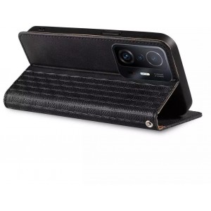 4Kom.pl Magnet Strap Case Case for Xiaomi Redmi Note 11 Pro Cover Wallet Mini Lanyard Pendant Black