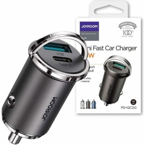 Joyroom Car charger Joyroom C-A35 USB Type C PD 45W 5A QC 3.0 Black