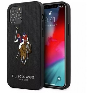 U.s. Polo US Polo USHCP12LPUGFLBK phone case for Apple iPhone 12 Pro Max black/black Polo Embroidery Collection