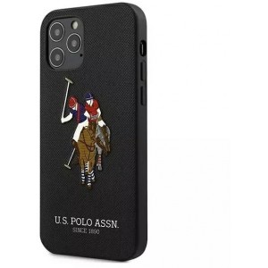 U.s. Polo US Polo USHCP12LPUGFLBK phone case for Apple iPhone 12 Pro Max black/black Polo Embroidery Collection