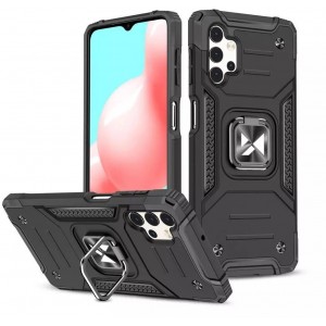 Wozinsky Ring Armor armored hybrid case cover magnetic holder for Samsung Galaxy A73 black
