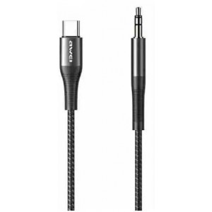 Awei Cable Adapter CL-116T USB-C/Jack 3.5 black/black