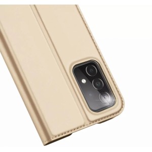 Dux Ducis Skin Pro holster cover with flip cover for Samsung Galaxy A73 gold