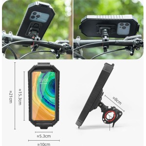 Rockbros Waterproof bicycle holder for bicycle, scooter, motorcycle, adjustable handlebar for 6.9 inch phone