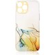 4Kom.pl Marble Case for iPhone 13 Pro Max gel cover orange marble