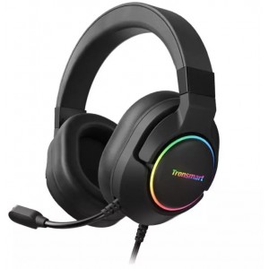 Tronsmart Sparkle RGB Wired Over-Ear USB Gaming Headphones with Mic and Remote Black (467600)