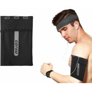 Goteo armband sports armband case for phone L Black