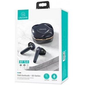 Usams TWS SD series Bluetooth 5.0 headphones wireless blue/gem blue BHUSD02
