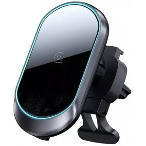 Usams Magnetic Wireless Charging 15W inductive phone car holder for vent. CD182ZJ01 (US-CD182) black/black