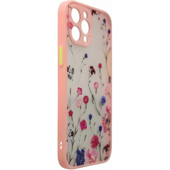 4Kom.pl Design Case case for iPhone 12 Pro Max cover with flowers pink