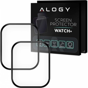Alogy 2x Alogy 3D Flexible Glass for Apple Watch 7 41mm Black