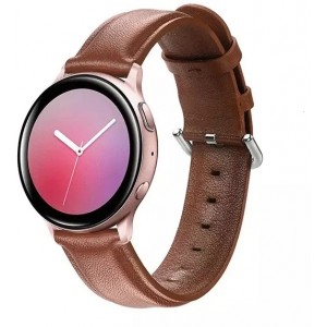 Producenttymczasowy Smartwatch strap Elegance universal strap for 22mm brown/brown