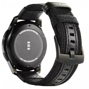 Producenttymczasowy Smartwatch strap Beline Weekender universal up to 20mm black/black