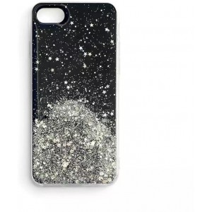 4Kom.pl Star Glitter case cover for iPhone 13 mini shiny glitter case black