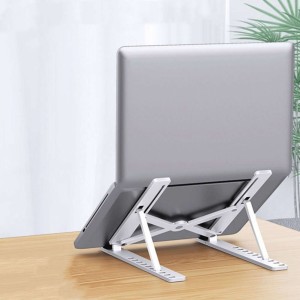 Alogy portable laptop table desk stand phone stand adjustable White
