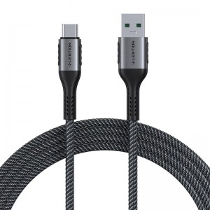 Lention USB-A to USB-C cable Lention 6A, 1m (black)