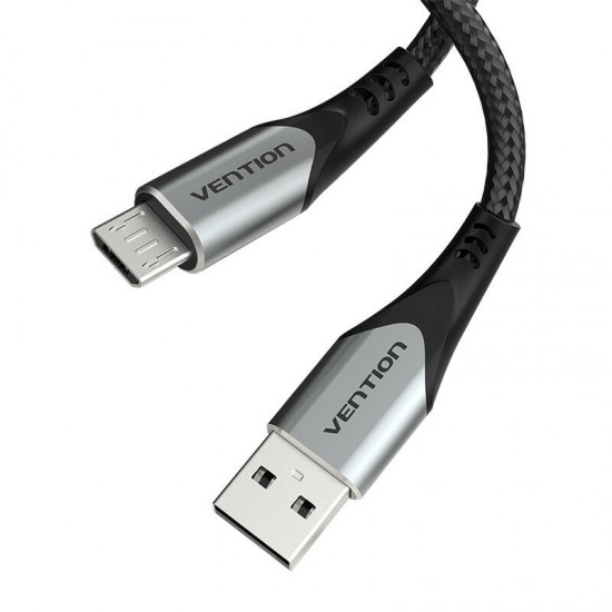 Vention USB 2.0 A to Micro-B 3A cable 0.25m Vention COAHC gray