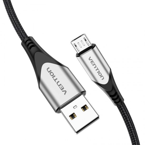 Vention USB 2.0 A to Micro-B 3A cable 0.25m Vention COAHC gray