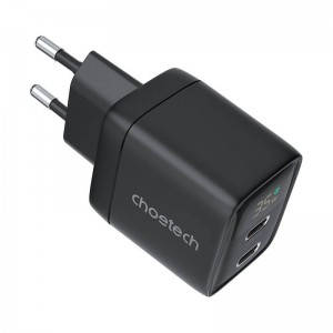 Choetech Wall charger GAN3 USB-C+C PD35W Choetech PD6051 (black)