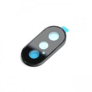 Takeme Алюминиевая защитная крышка с защитным стеклом для задней камеры телефона на Apple iPhone Xs Max Черная