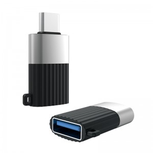 XO NB149-F Vada Adapteris OTG - Konverteris no USB 3.0 ligzda uz USB-C spraudnis Melns