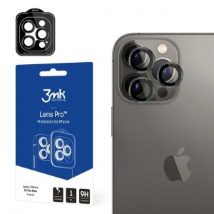 3MK Kameras aizsargstikli priekš Apple iPhone 15 Pro Max Black