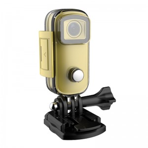 Sjcam C100 Mini HD Soc tīklu Aktivitāšu un Sporta kamera 30m Magnētisku korpusu Wi-Fi Live režīmu Dzeltena