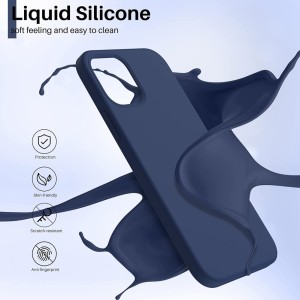 HQ Silicone Liquid 1.5mm aizmugures maks priekš Samsung Galaxy A54 5G A546 Dark blue