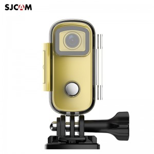 Sjcam C100 Mini HD Soc tīklu Aktivitāšu un Sporta kamera 30m Magnētisku korpusu Wi-Fi Live režīmu Dzeltena