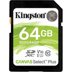 Kingston Kingston Canvas Select Plus SDXC Atmiņas Karte 64GB