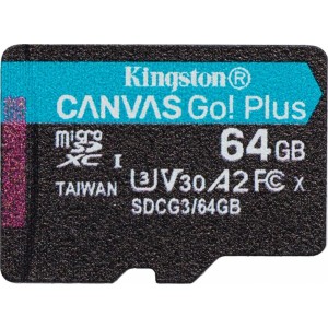 Kingston Canvas Go Atmiņas Karte 64GB