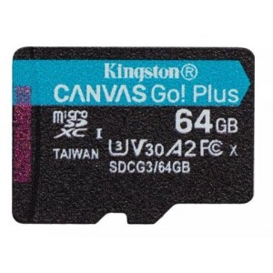 Kingston Canvas Go Plus MicroSDXC Atmiņas karte 64GB