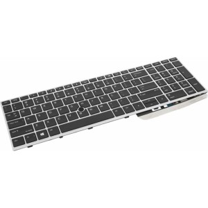 Movano Klawiatura laptopa do HP EliteBook 755, 850 G5, 755, 850 G6 (podświetlenie, trackpoint)