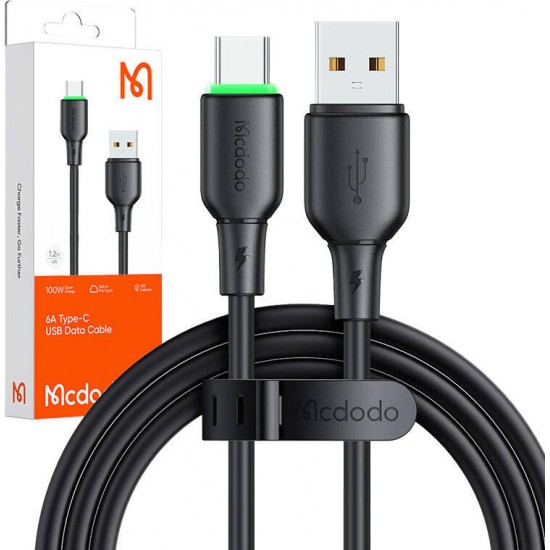 Mcdodo USB to USB-C Cable Mcdodo CA-4751 with LED light 1.2m (black)
