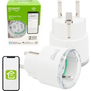 Gosund Smart plug WiFi Gosund SP111 3680W 16A, Tuya 2-pack