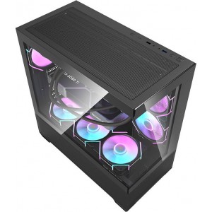 Darkflash DS900 AIR computer case (black) + 7 ARGB fans