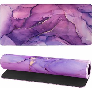 Alogy Desk pad for mouse keyboard Anti-slip gaming protective mat xxl 88x40 Alogy Marble Pink