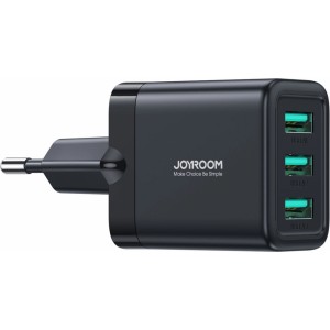 Joyroom JR-TCN02 3xUSB-A 17W 3.4A mains charger - black (universal)